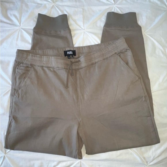 PAIGE Men’s Jogger Style Pull-On Pants in Color “Brushed Nickel” SIZE XL - Picture 1 of 7